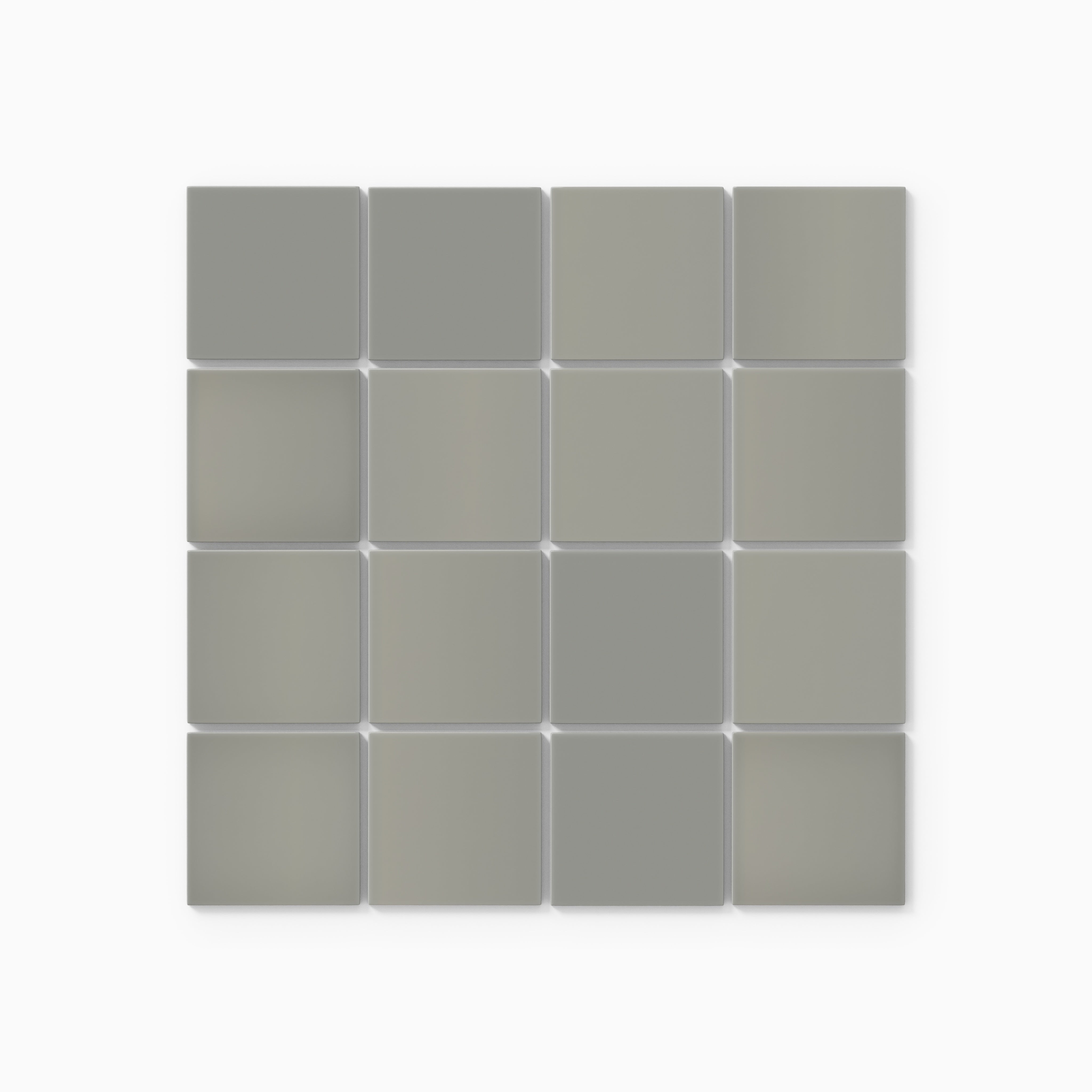 3x3 Straight Set Sheeted Natural Press Ceramic Mosaic Tile in Puget Sound Gloss