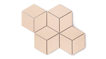 Large Diamond Original Ceramic Tile in Tumbleweed Matte