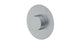 Foundry One Handle Wall Mount Shower Trim with Barrel Knob Handle in Satin Chrome