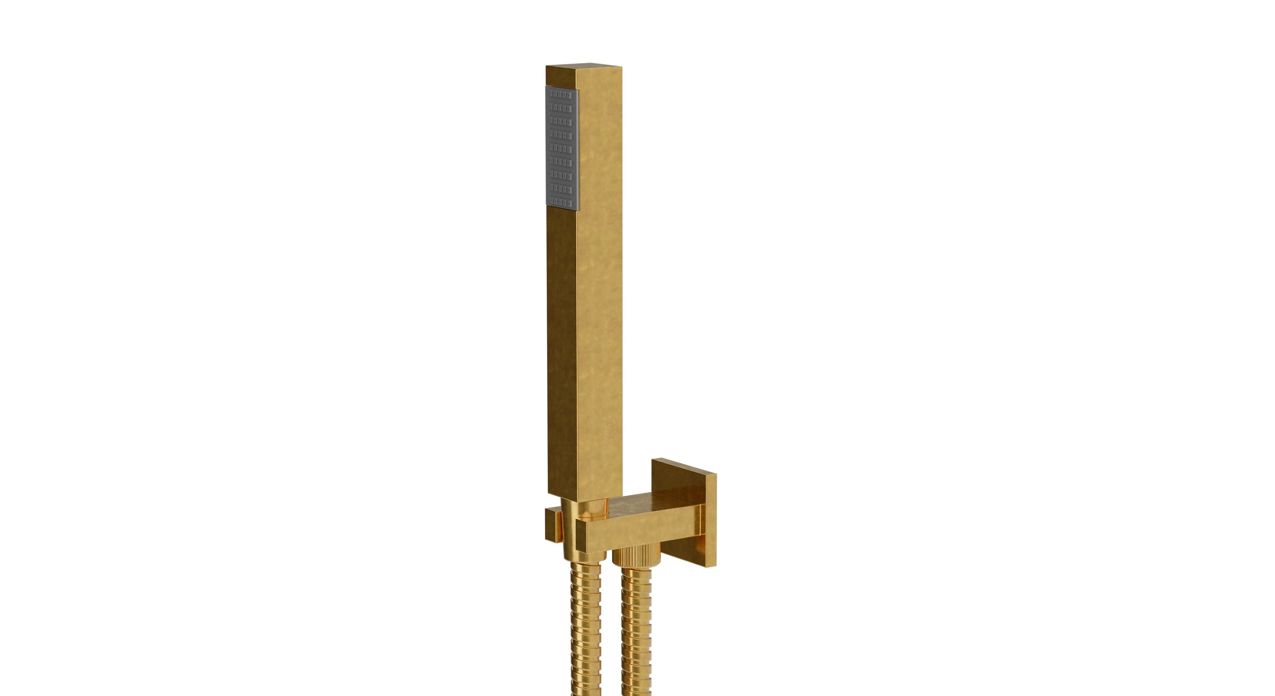 Flatiron Wall Elbow with Hook Kit - Less Hand Shower in French Brass