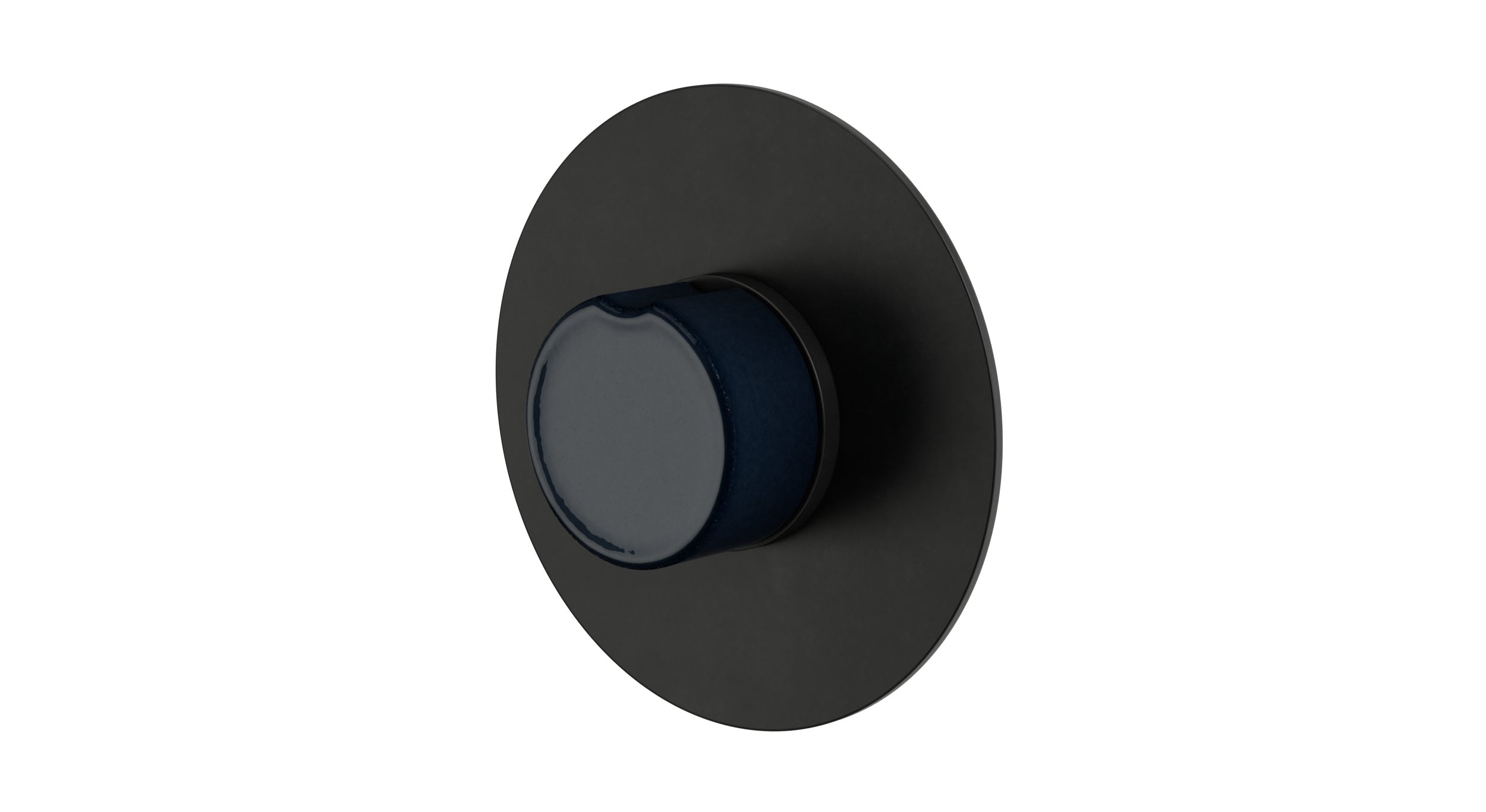 Foundry One Handle Wall Mount Shower Trim with Groove Ceramic Knob Handle in Oil Rubbed Bronze