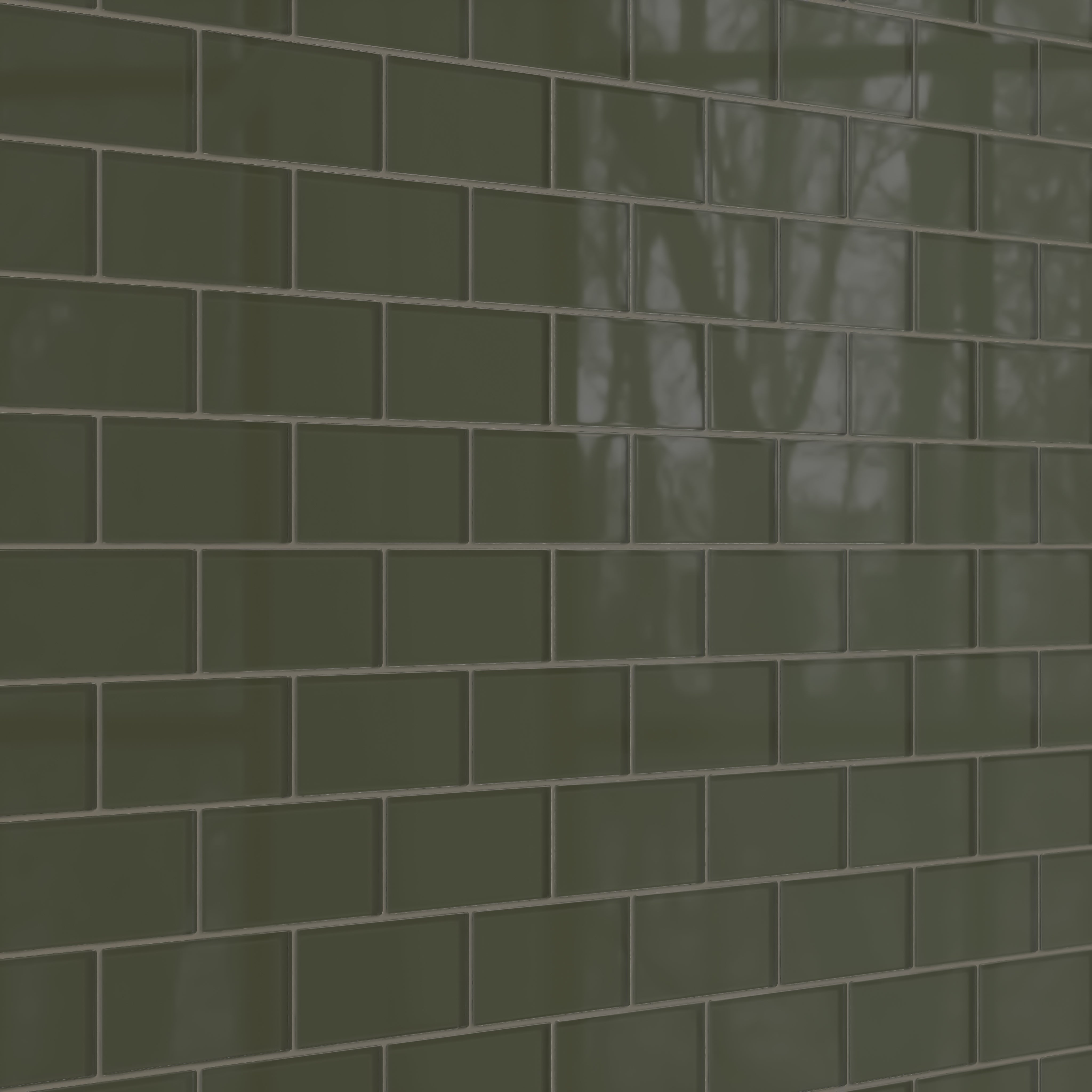 3x6 Glass Tile in Roadrunner Gloss