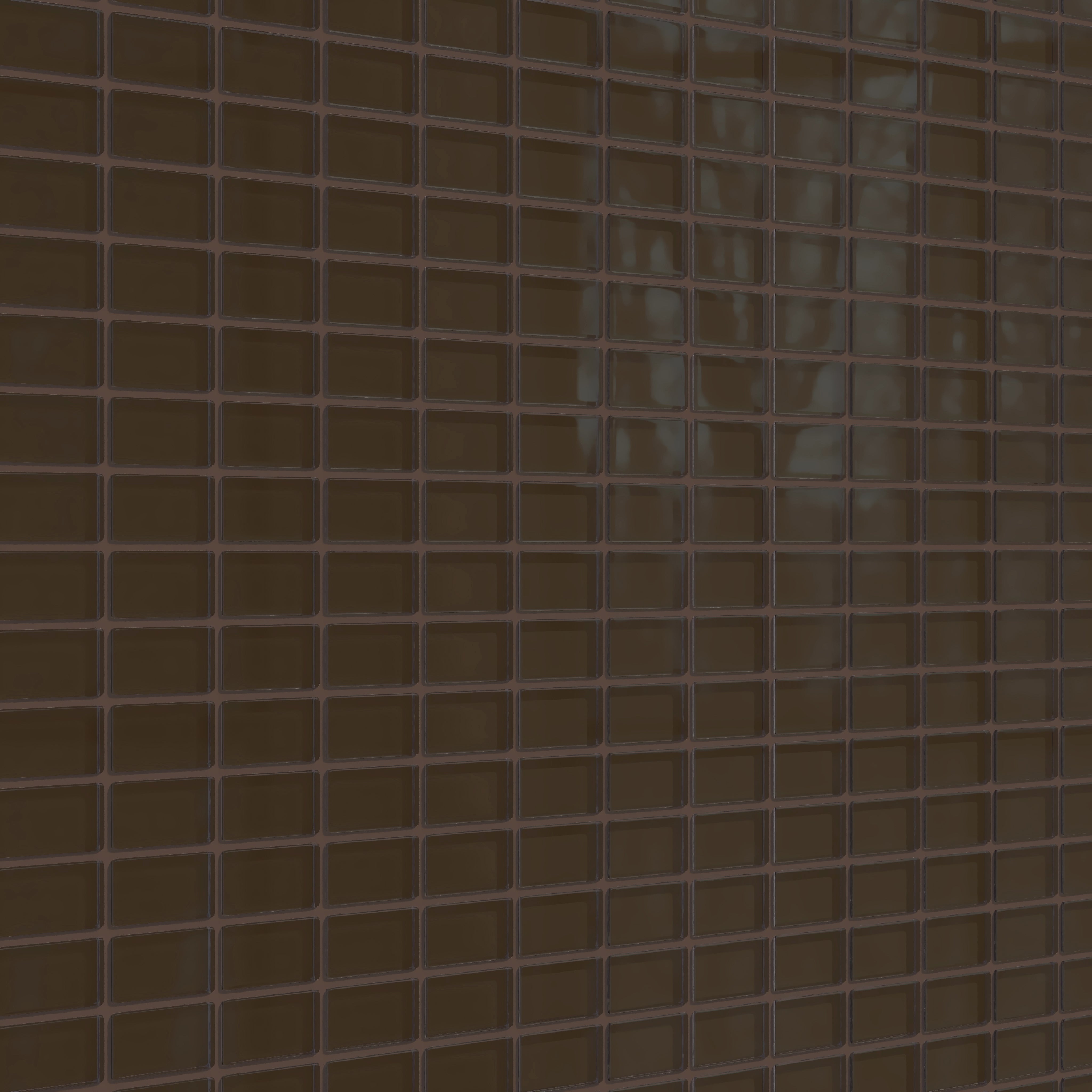 1x2 Straight Set Sheeted Glass Mosaic Tile in Osprey Gloss