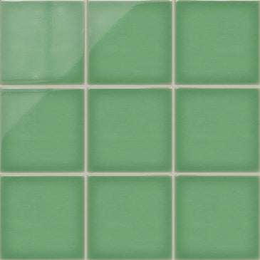 8x8 Original Ceramic Tile in Sea Green Gloss
