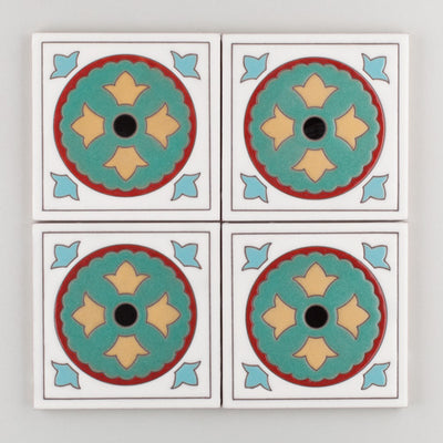 6x6 Handpainted Sample Old California #6  in Warm Motif