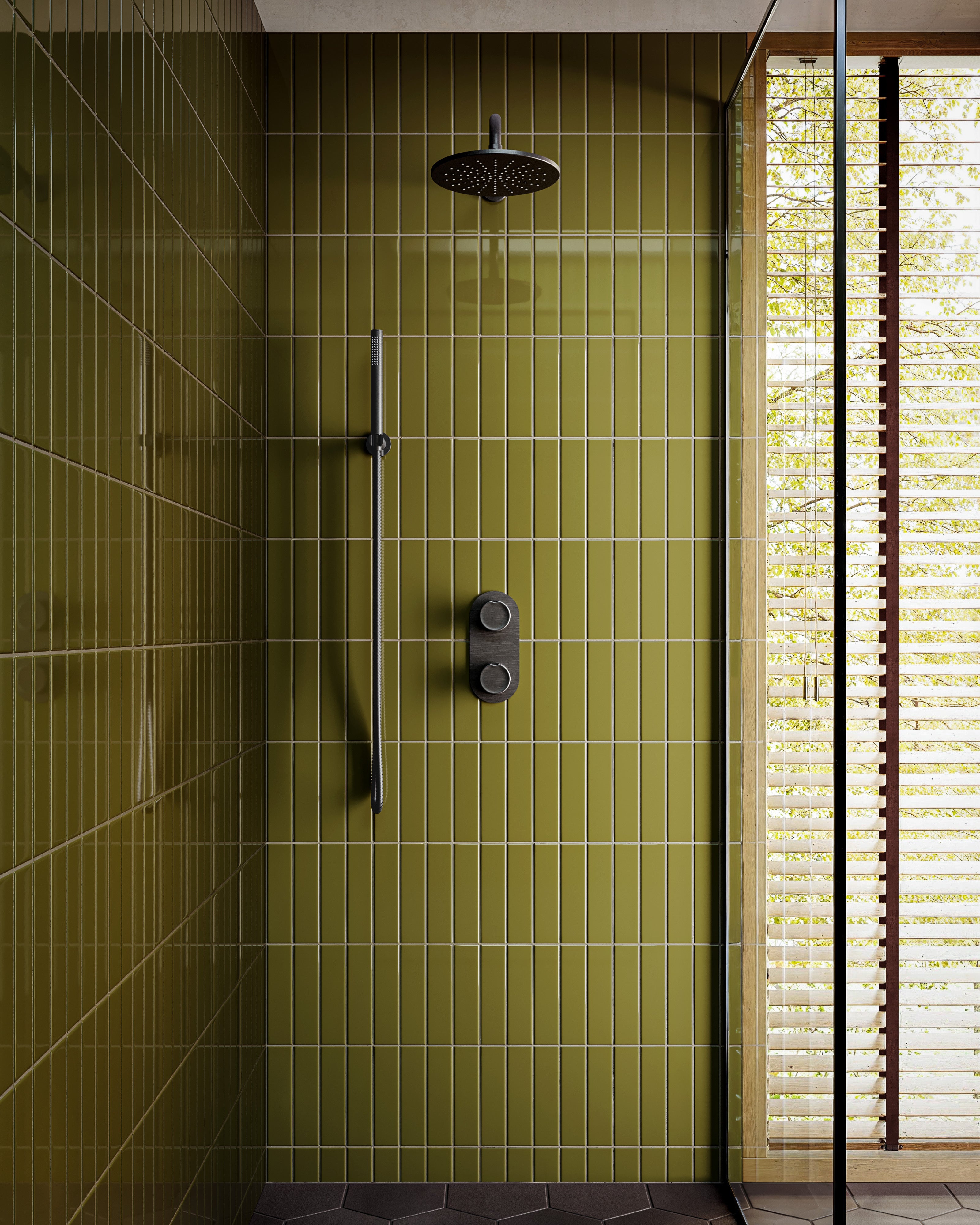 2x8 Original Ceramic Tile in Bonsai Gloss