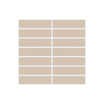 1x4 Straight Set Sheeted Original Ceramic Mosaic Tile in Cardamom Matte
