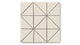 4" Triangle Original Ceramic Tile in Ivory Matte