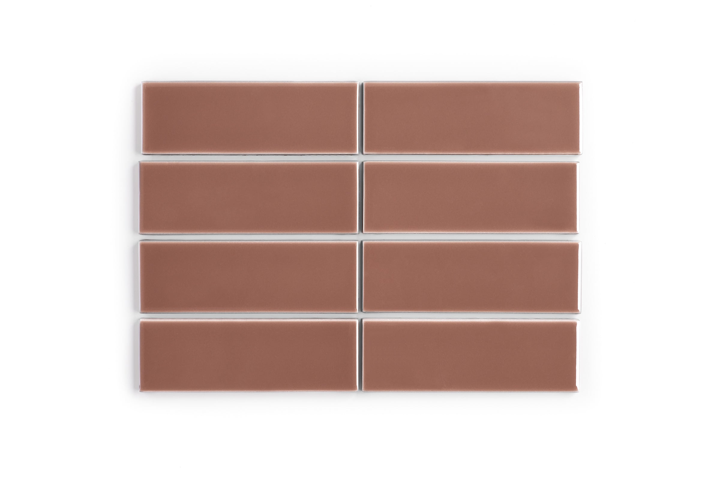 2x6 Original Ceramic Tile in Mauve Gloss