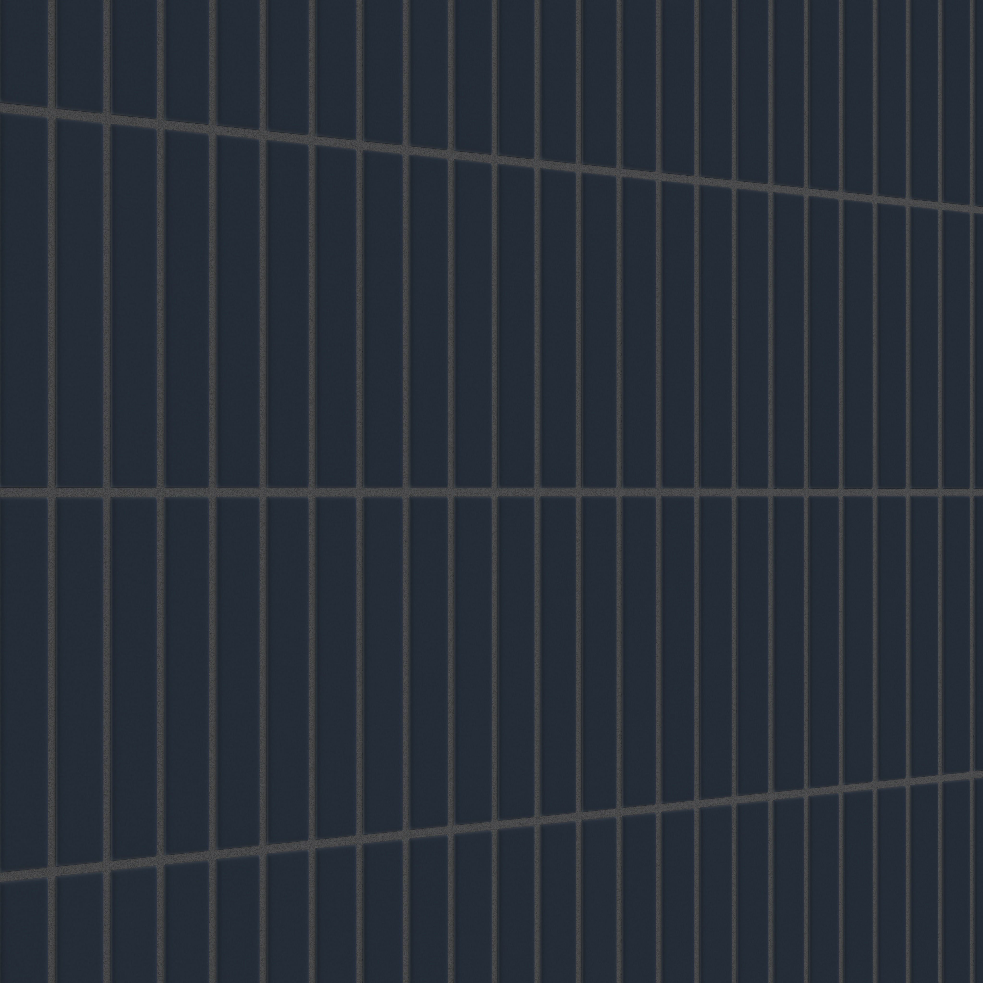 1x6 Straight Set Sheeted Original Ceramic Mosaic Tile in Navy Blue Matte