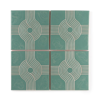 4x4 Handpainted Sample Roundabout 1  in Fresco
