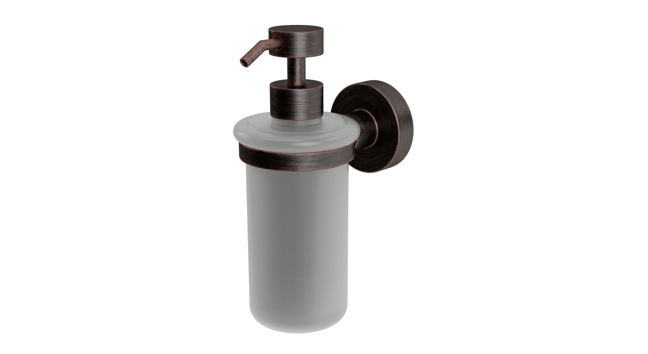 Flatiron Round Soap Dispenser in Antique Bronze