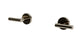 Contour Two Handle Wall Mount Bath Trim with Soft Lever Handles in Polished Nickel