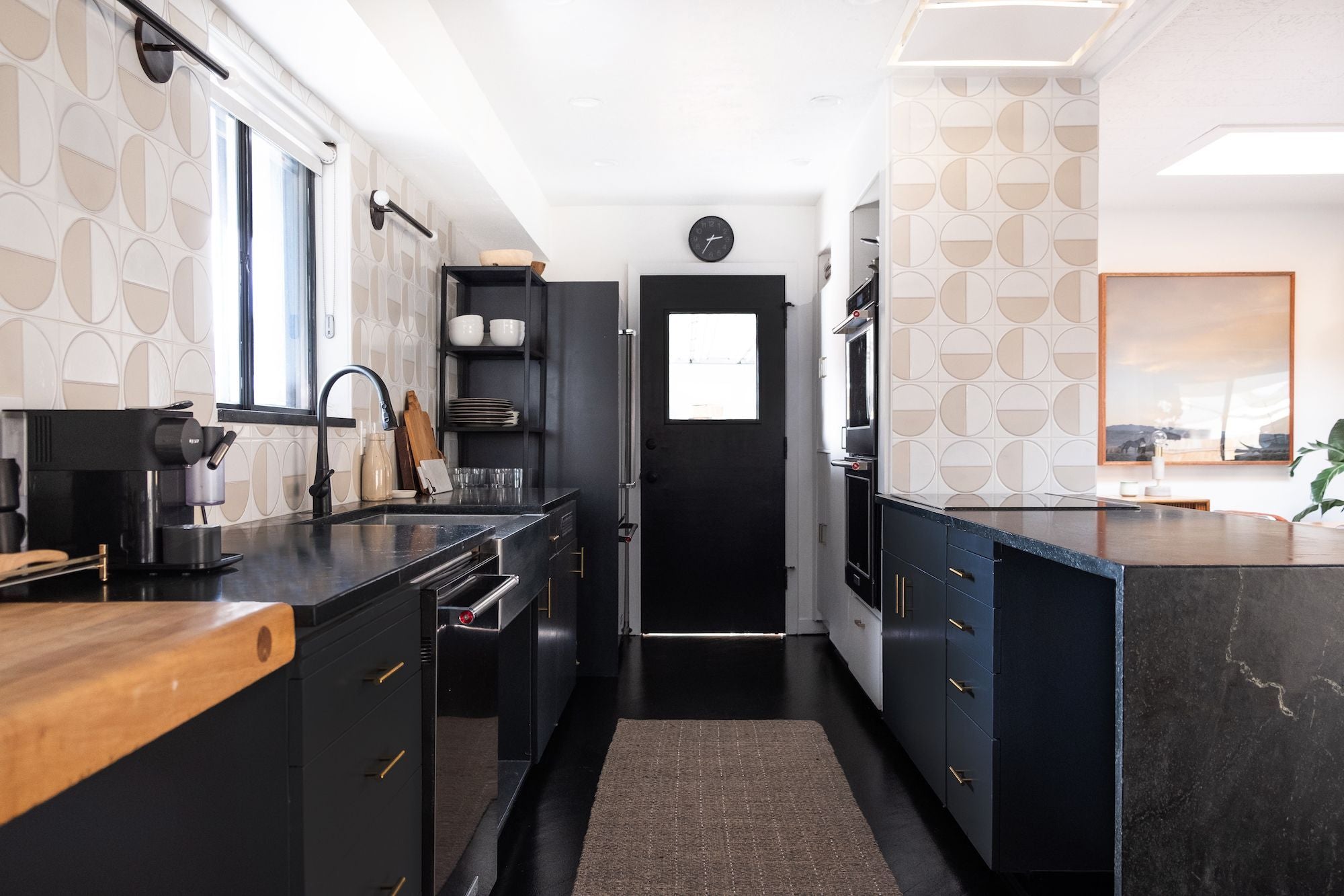 Quick Ship 8x8 Handpainted Tile Harvest in White Motif