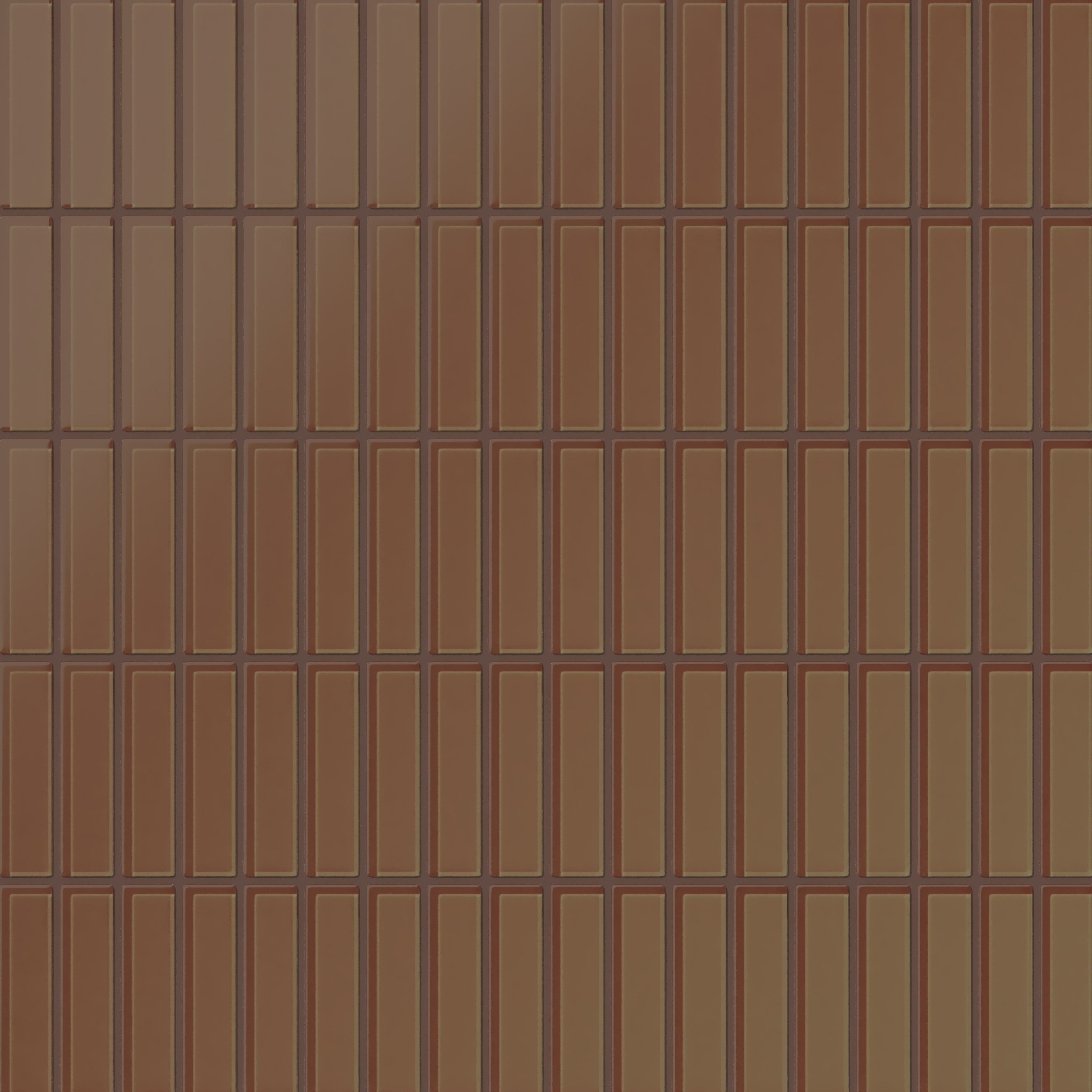 1x4 Straight Set Sheeted Glass Mosaic Tile in Kestrel Matte