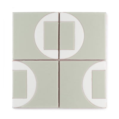 4x4 Handpainted Sample Dot Dash 8  in Plein Aire