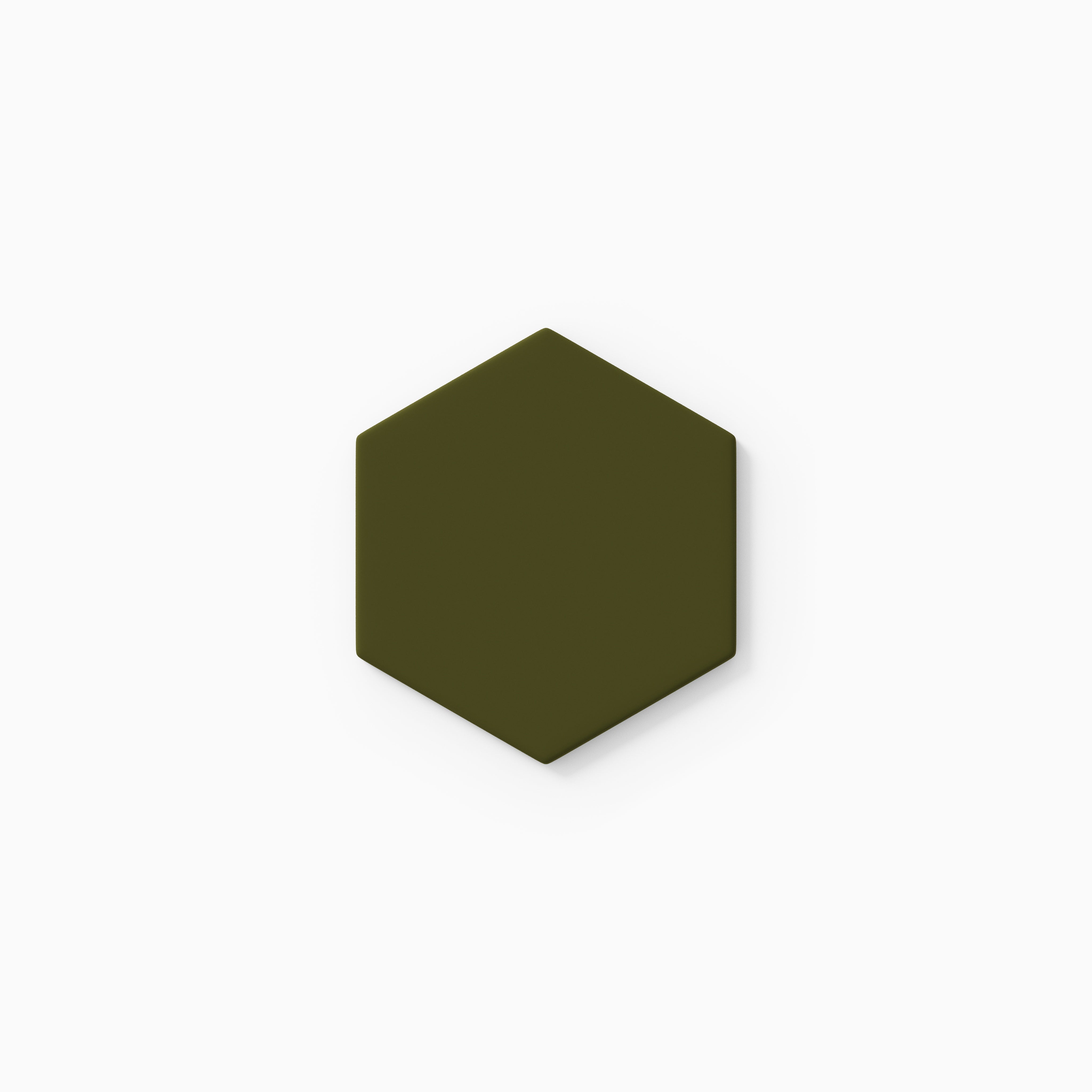 4" Hexagon Original Ceramic Tile in Bonsai Matte