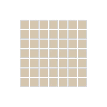 1x1 Straight Set Sheeted Original Ceramic Mosaic Tile in Dolomite Gloss