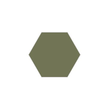 6" Hexagon Original Ceramic Tile in Peabody Matte