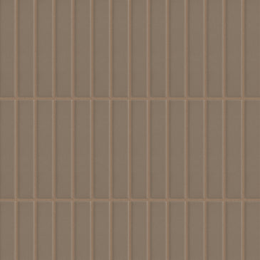 1x6 Straight Set Sheeted Original Ceramic Mosaic Tile in Cardamom Matte
