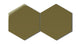 8" Hexagon Natural Press Ceramic Tile in Sap Green Gloss