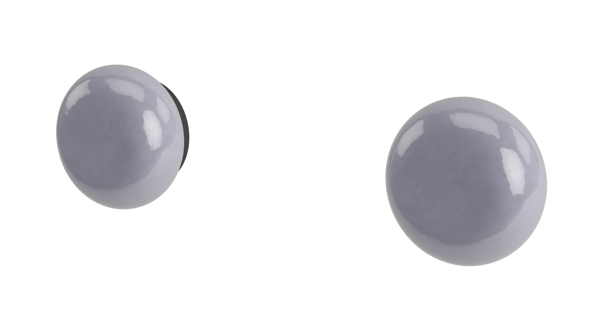 Foundry Two Handle Wall Mount Bath Trim with Pebble Ceramic Knob Handles in Matte Black