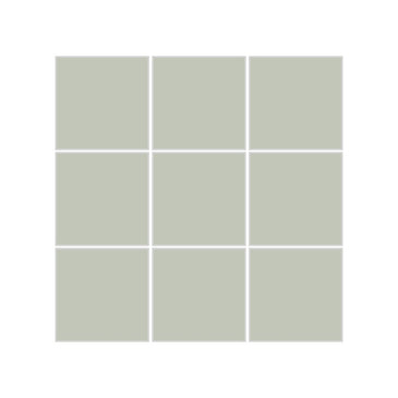 3x3 Straight Set Sheeted Original Ceramic Mosaic Tile in Salton Sea Matte