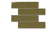 2x4 Half Offset Sheeted Natural Press Ceramic Mosaic Tile in Sap Green Gloss