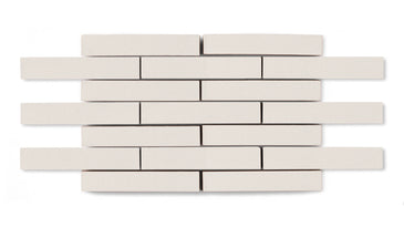 1x6 Half Offset Sheeted Original Ceramic Mosaic Tile in Feldspar Matte