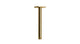 Flatiron 8" Straight Shower Arm with Flange in Uncoated Polished Brass