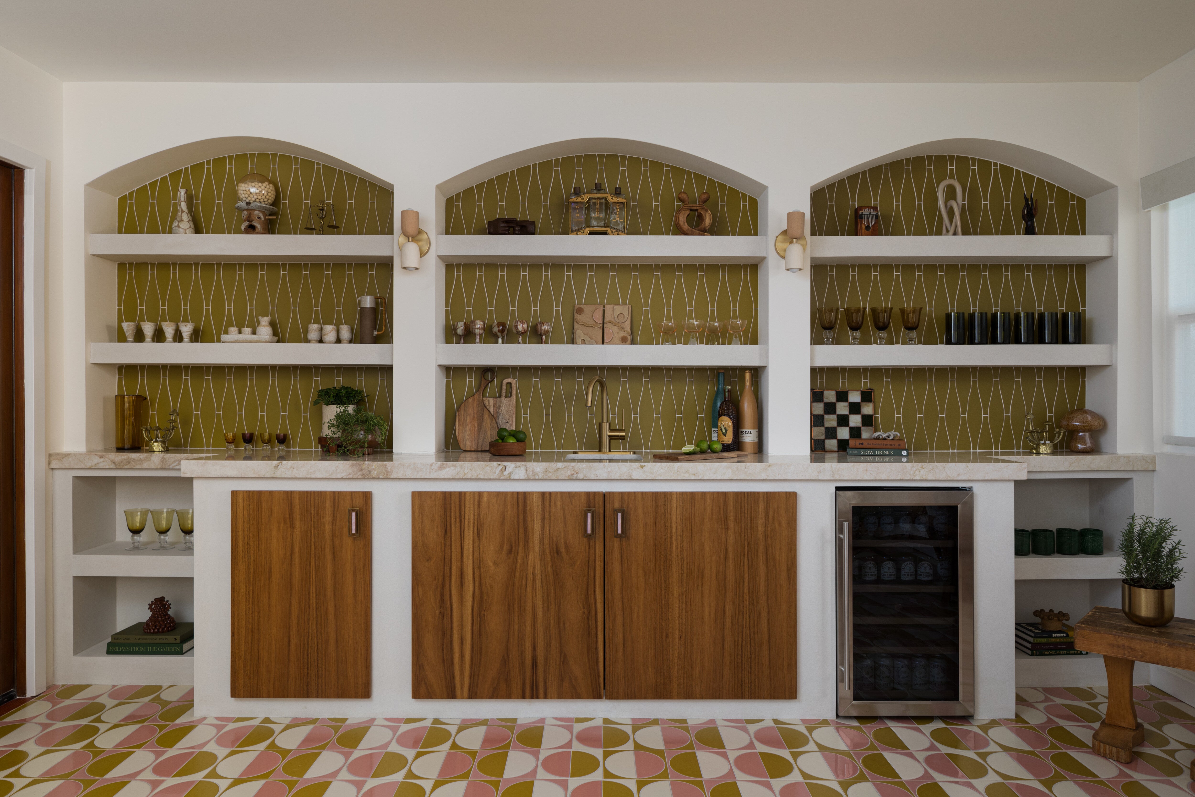 Wave Original Ceramic Tile in Mustard Seed Matte