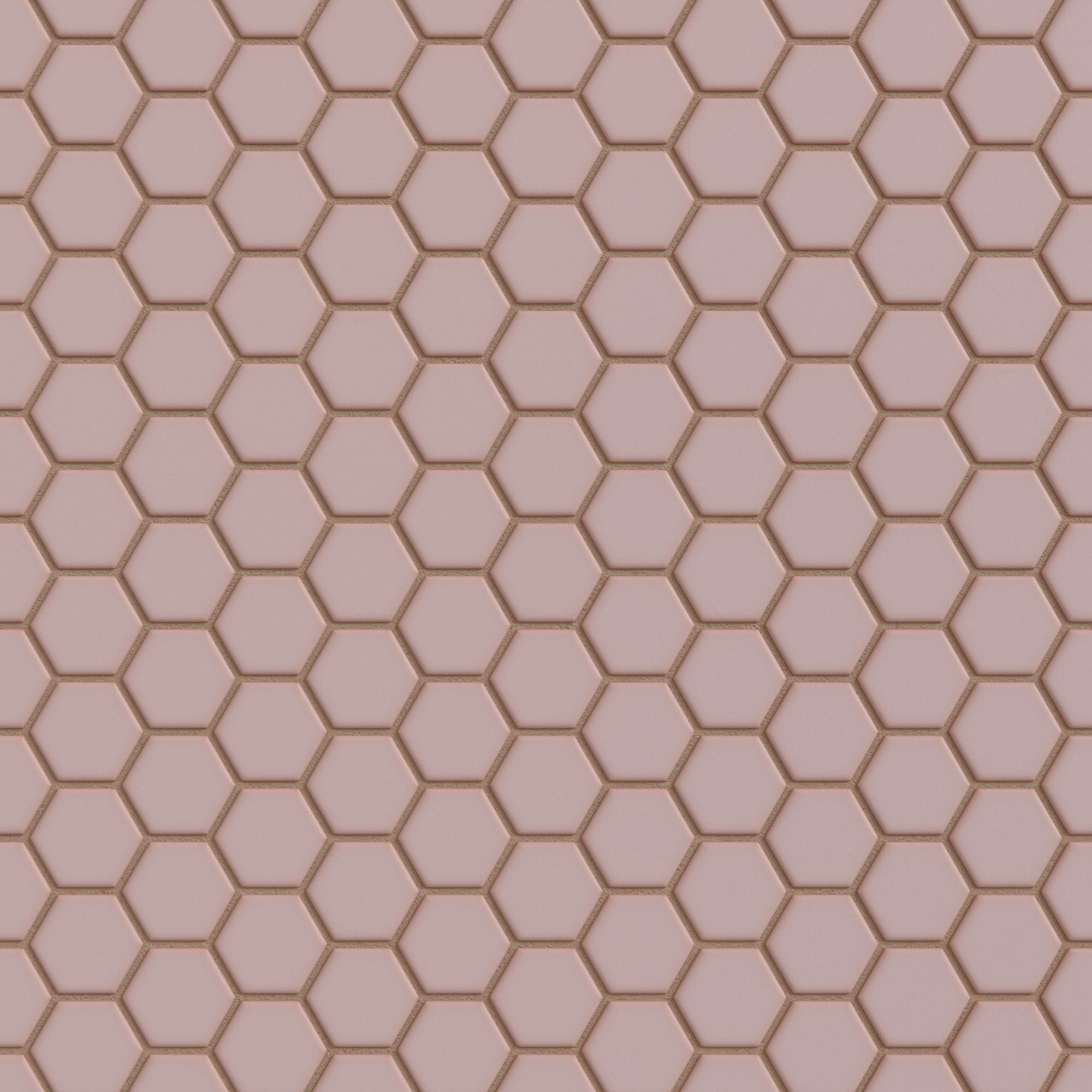 1" Hexagon Sheeted Original Ceramic Mosaic Tile in Painted Sky Matte