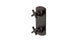 Emerson Two Handle Wall Mount Shower Trim with Classic Cross Handles in Antique Bronze