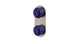 Foundry Two Handle Wall Mount Shower Trim with Pebble Ceramic Knob Handles in Satin Nickel