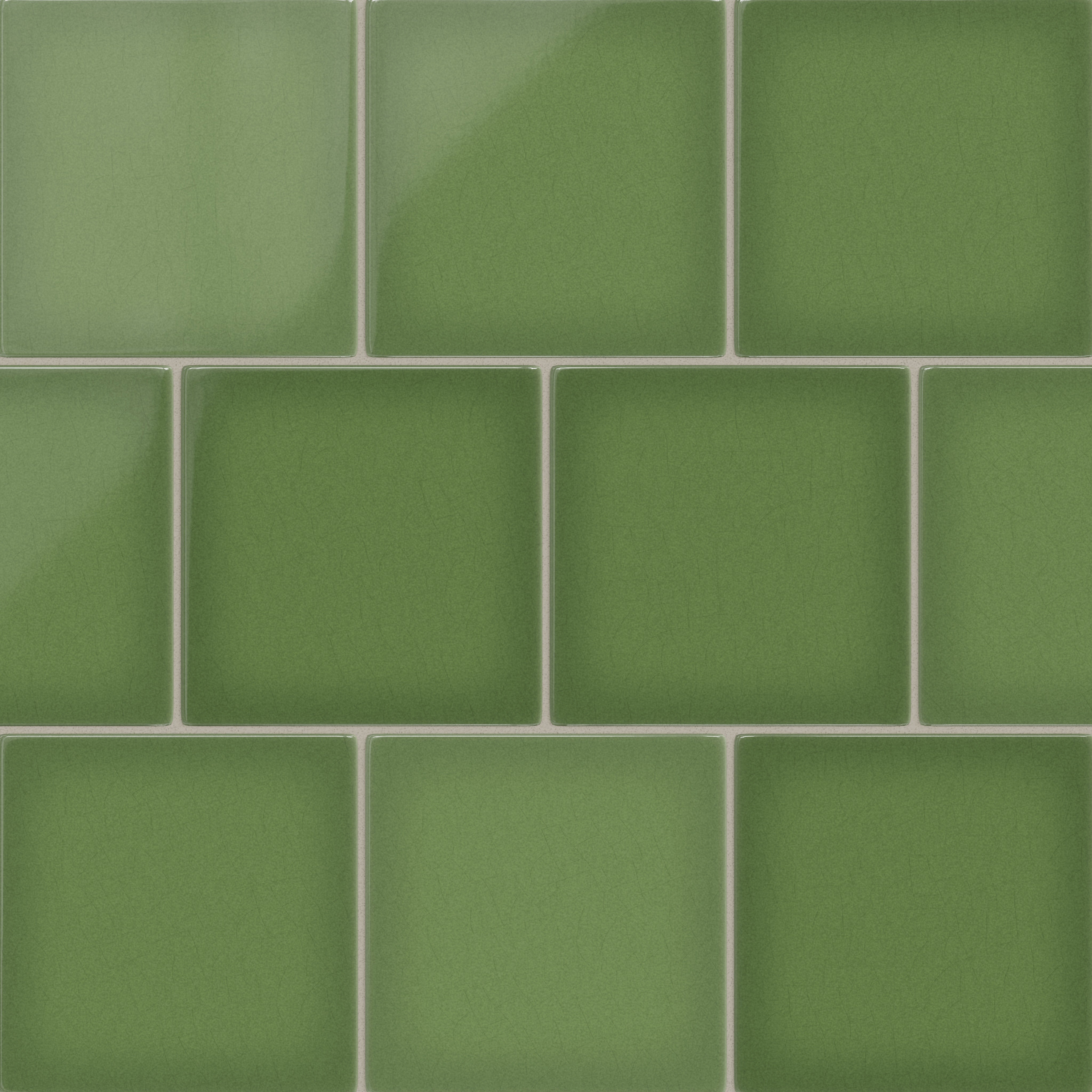 8x8 Original Ceramic Tile in Kelp Gloss