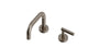 Contour One Handle Deck Mount Squaretop Lavatory Faucet with Soft Lever Handle in Antique Nickel