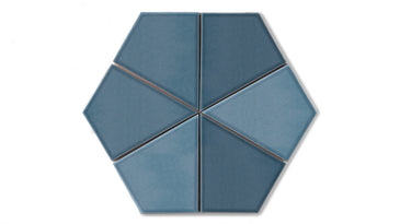 Hexite Original Ceramic Tile in Nautical Gloss