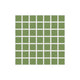 1x1 Straight Set Sheeted Original Ceramic Mosaic Tile in Kelp Matte