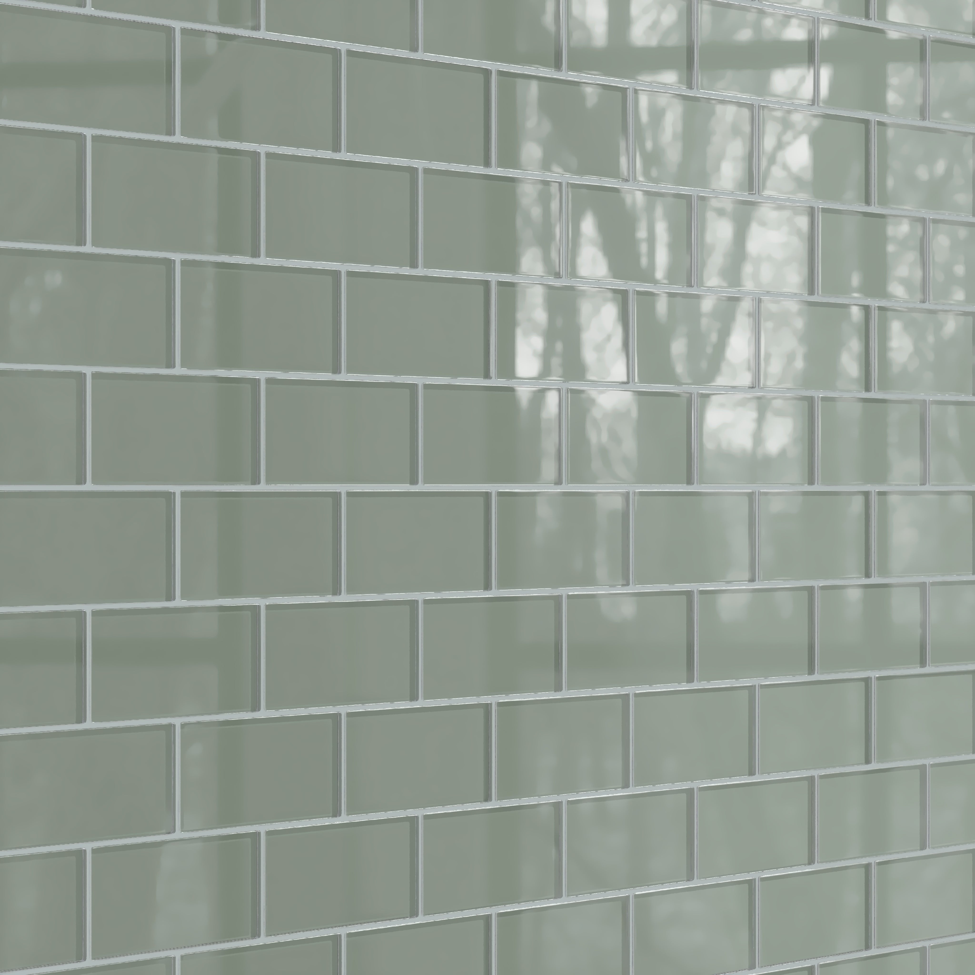 3x6 Glass Tile in Hummingbird Gloss