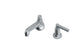 Emerson One Handle Deck Mount Low Hexagon Lavatory Faucet with Classic Lever Handle in Satin Chrome