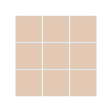 3x3 Straight Set Sheeted Original Ceramic Mosaic Tile in Tumbleweed Gloss