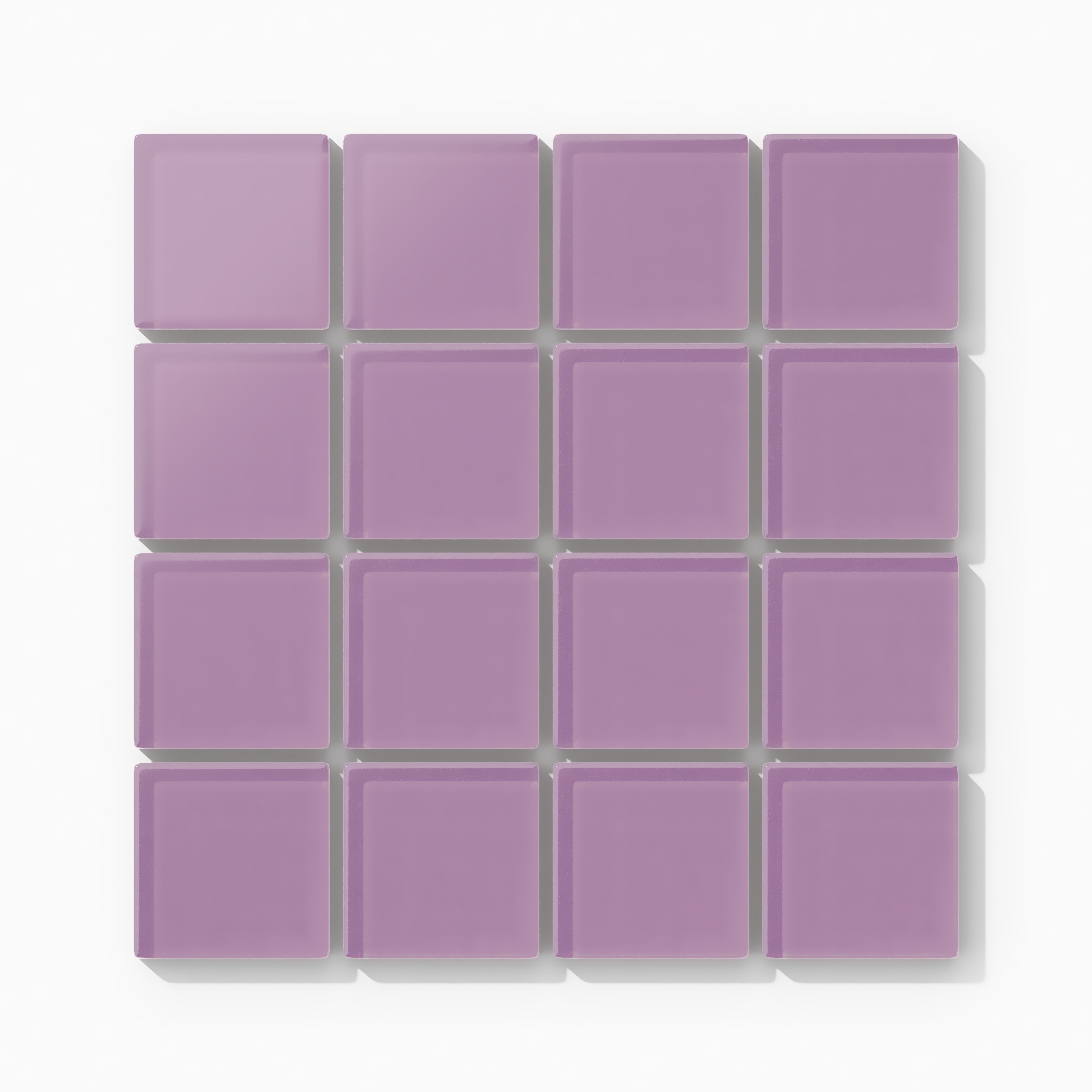 2x2 Straight Set Sheeted Glass Mosaic Tile in Waxbill Matte