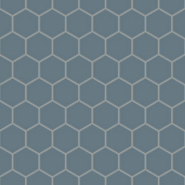 4" Hexagon Original Ceramic Tile in Nautical Matte