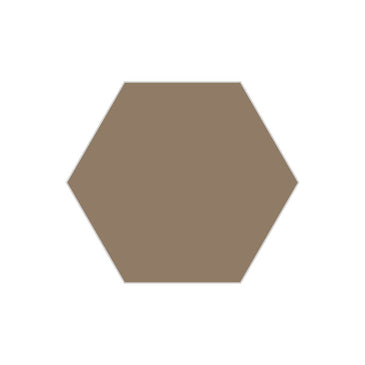 8" Hexagon Original Ceramic Tile in Sandstone Gloss