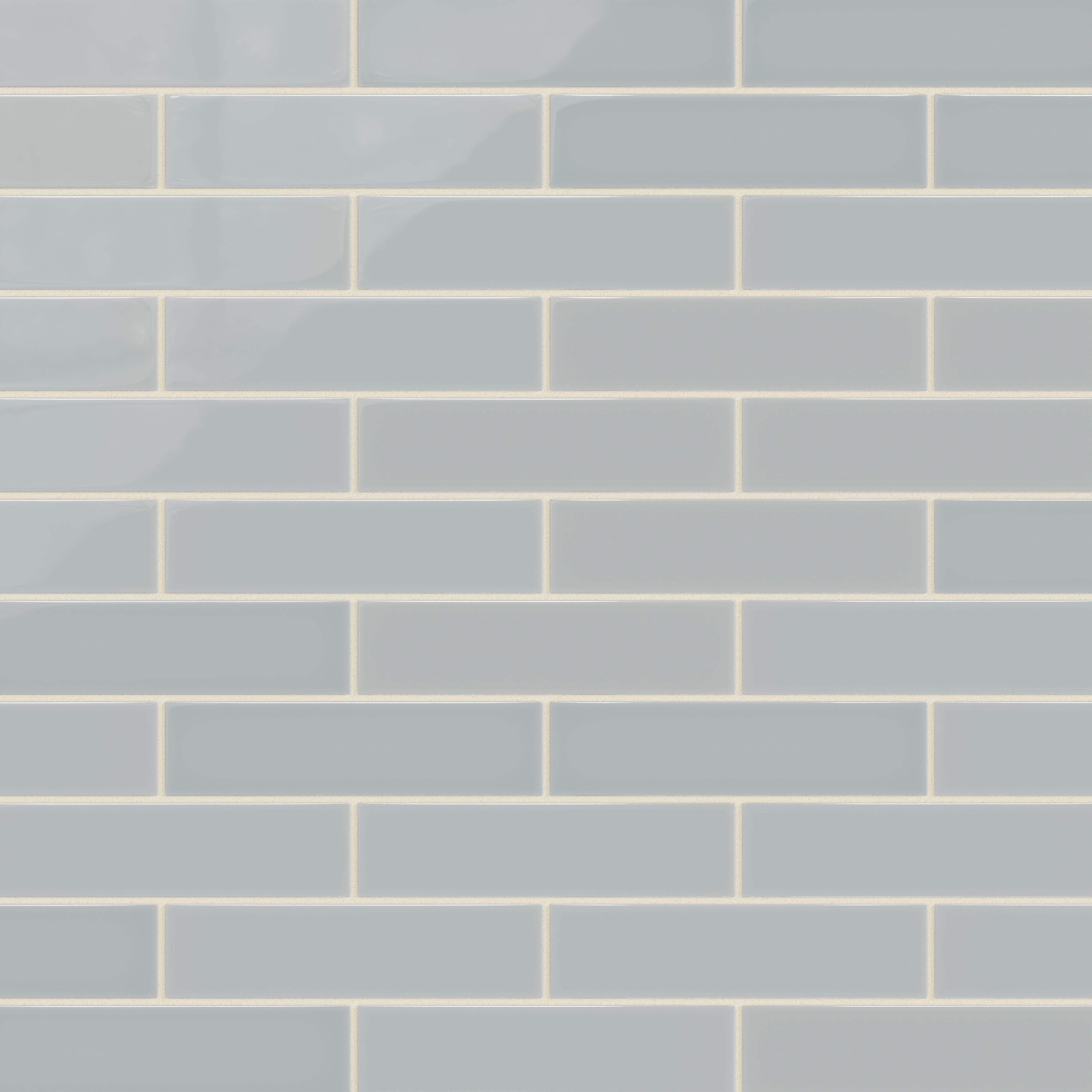 2x8 Natural Press Ceramic Tile in Alberta Blue Gloss