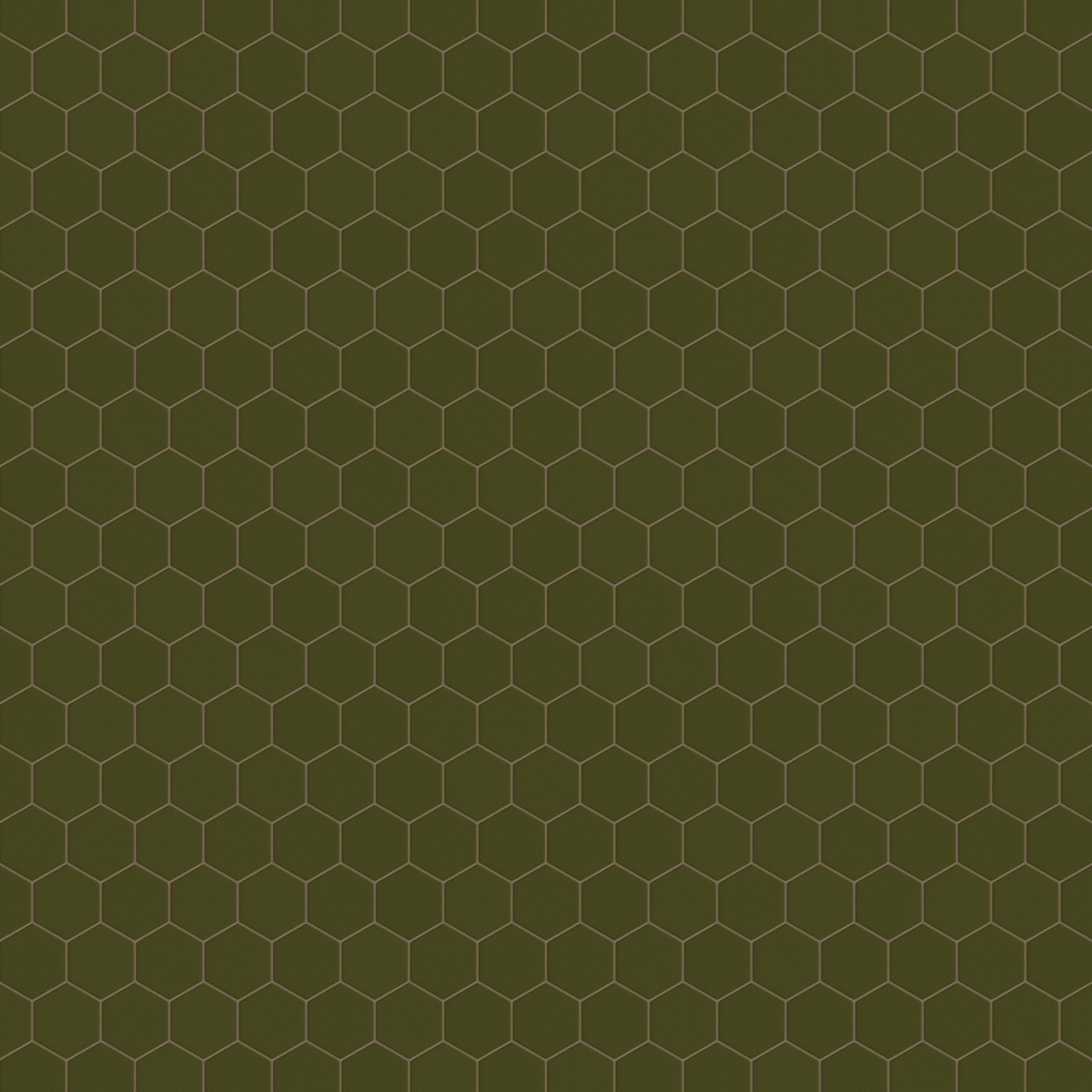 4" Hexagon Original Ceramic Tile in Bonsai Matte