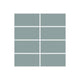 2x4 Straight Set Sheeted Original Ceramic Mosaic Tile in Overcast Matte