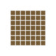 1x1 Straight Set Sheeted Original Ceramic Mosaic Tile in Chaparral Matte