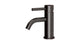 Contour One Handle Deck Mount Monoblock Lavatory Faucet with Soft Lever Handle in Antique Bronze