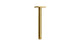 Flatiron 8" Straight Shower Arm with Flange in French Brass